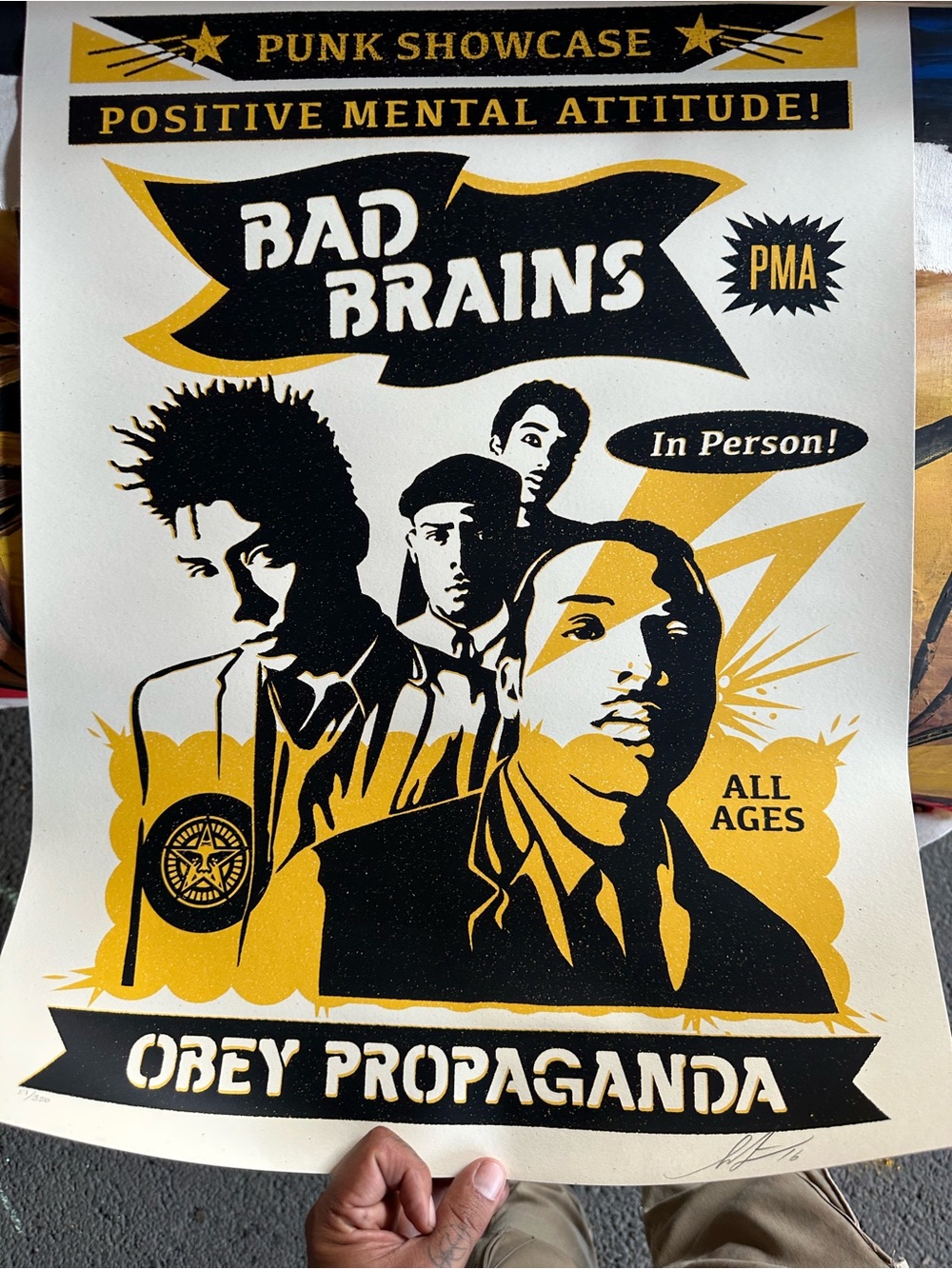 Obey Propaganda Poster – Yellow & Black